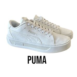 PUMA Smash Platform V3 White | Platform Low Tops | Women’s 9